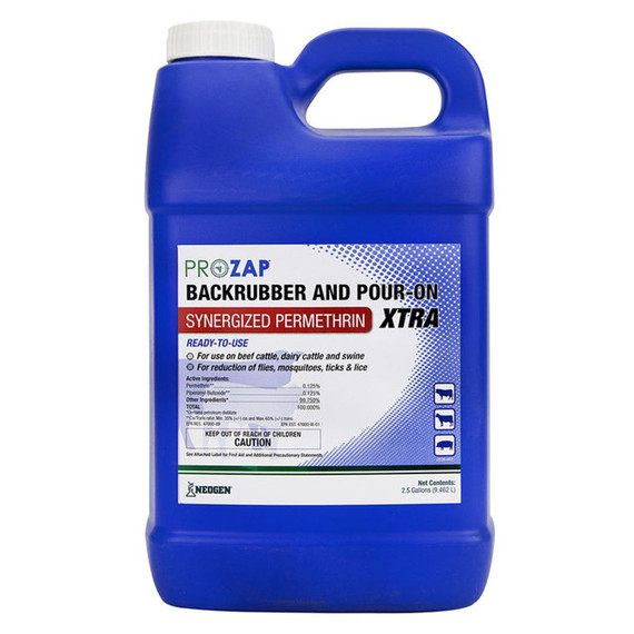 Prozap Backrubber And Pour-on Xtra Insecticide - 2.5 Gal