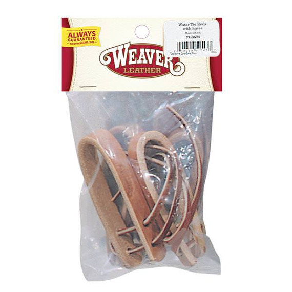 Weaver Leather Water Tie Ends with Burgundy Ties - 5/8"