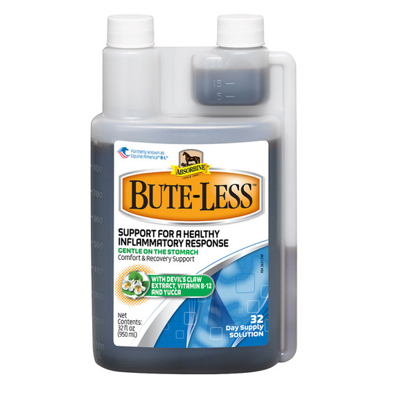 Absorbine Bute-less Comfort & Recovery Support Supplement for Horse - 32 oz