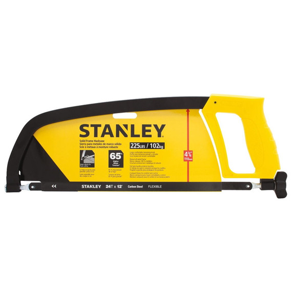 Stanley Solid Frame Hacksaw - 12"