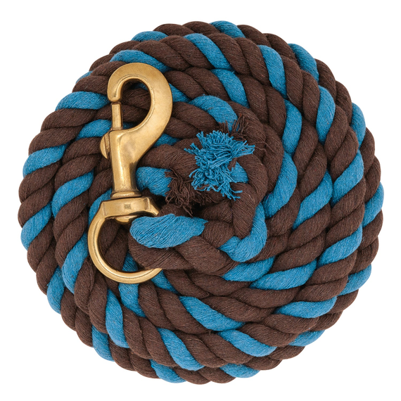 Weaver Leather Brass Plated Snap Cotton Lead Rope - 5/8" X 10'