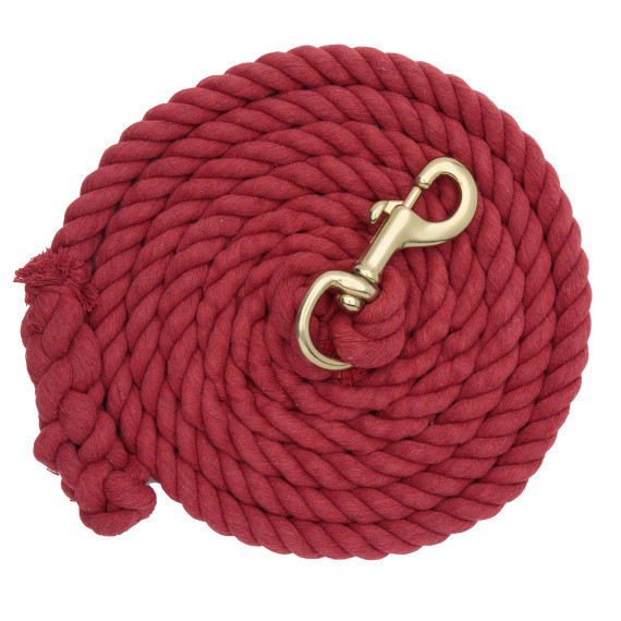 Weaver Leather Brass Plated Snap Cotton Lead Rope - 5/8" X 10'