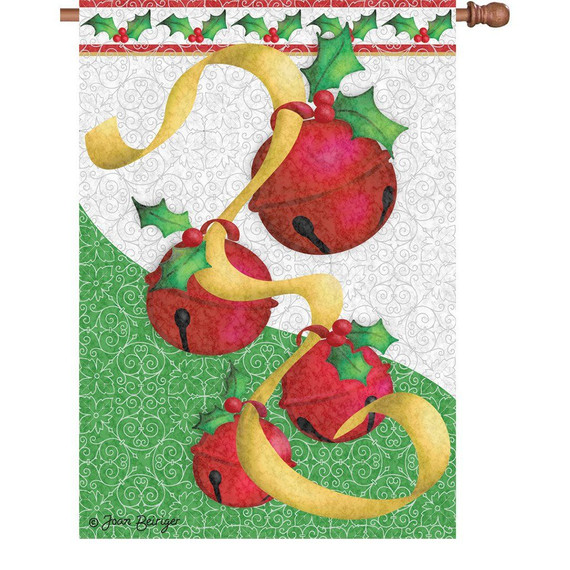 Premier Kites Holiday Bells Regular Flag - 28" X 40"