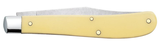 Case Chrome Vanadium Slimline Trapper Knife - Yellow Synthetic