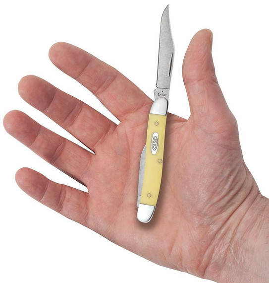 Case Chrome Vanadium Pen Knife - Yellow Synthetic