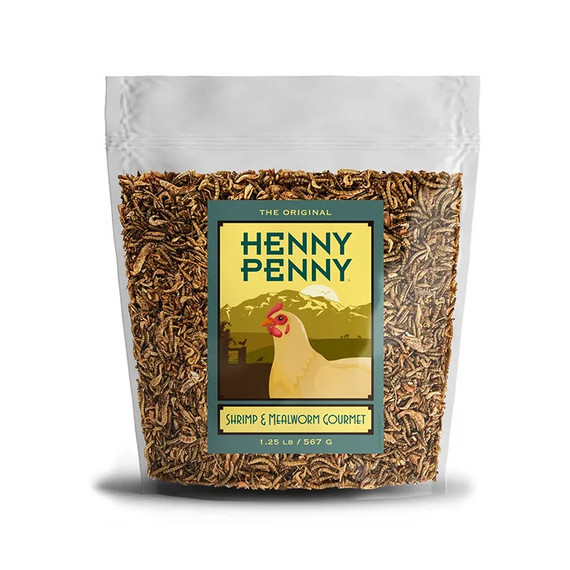 Henny Penny Shrimp and Mealworm Medley Poultry Treat - 1.25 lb