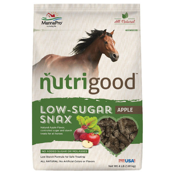 Manna Pro Nutrigood Low-sugar Snax Apple Horse Treats - 4 Lb