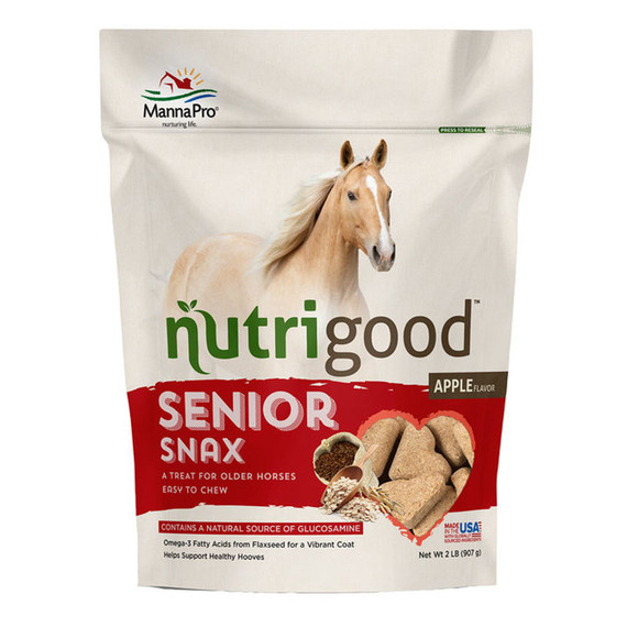 Manna Pro Nutrigood Senior Snax Horse Treat - 2 lb