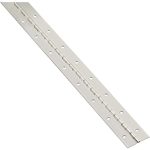 National Hardware Nickel Continuous Hinge - 1-1/2" X 30"