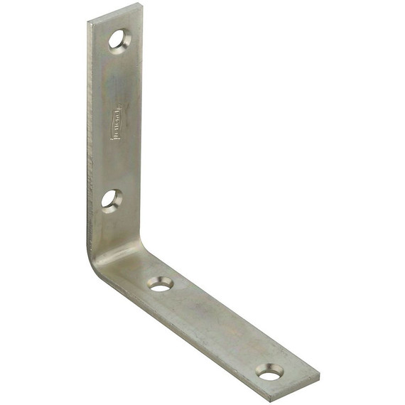 National Hardware Zinc Plated Corner Brace - 4" X 7/8"