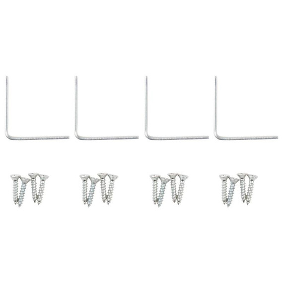 National Hardware 1-1/2" X 5/8" Zinc Corner Iron Braces - 4 Pk