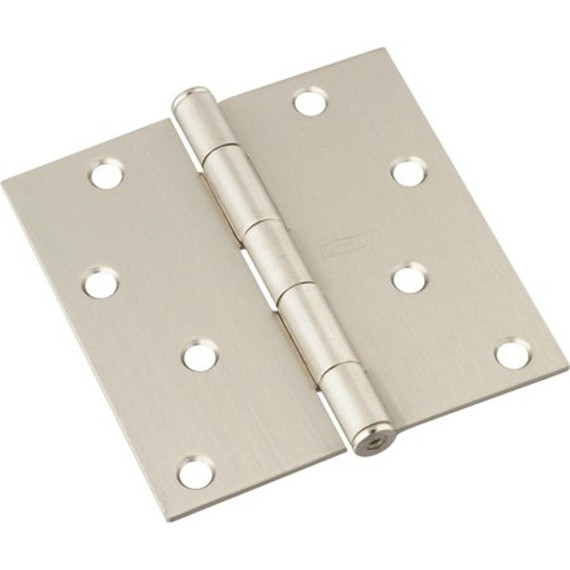 National Hardware Satin Nickel Door Hinge - 4"