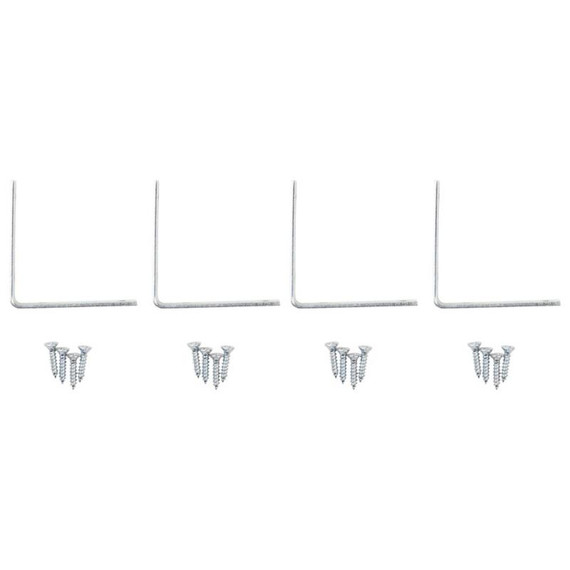 National Hardware 2-1/2" X 5/8" Zinc Corner Iron Braces - 4 Pk