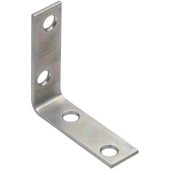 National Hardware 2" X 5/8" Zinc Corner Iron Braces - 4 Pk