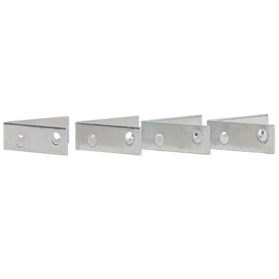 National Hardware 2" X 5/8" Zinc Corner Iron Braces - 4 Pk