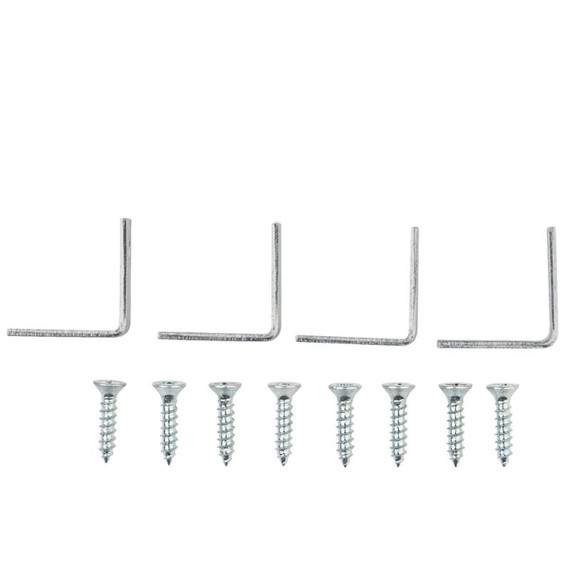 National Hardware 1" X 12" Zinc Corner Iron Braces - 4 Pk