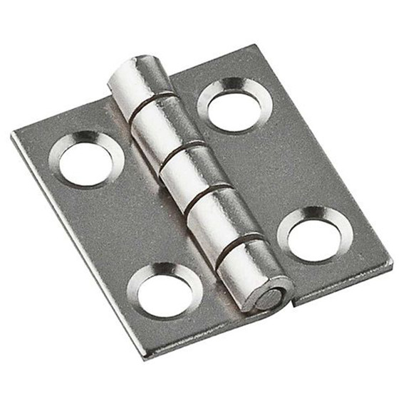 National Hardware Satin Nickel Hinges - 3/4" X 5/8"