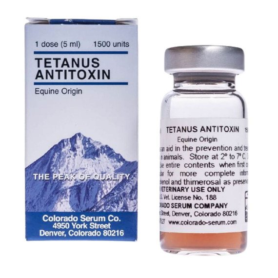 Colorado Serum Tetanus Antitoxin - 1,500 Units