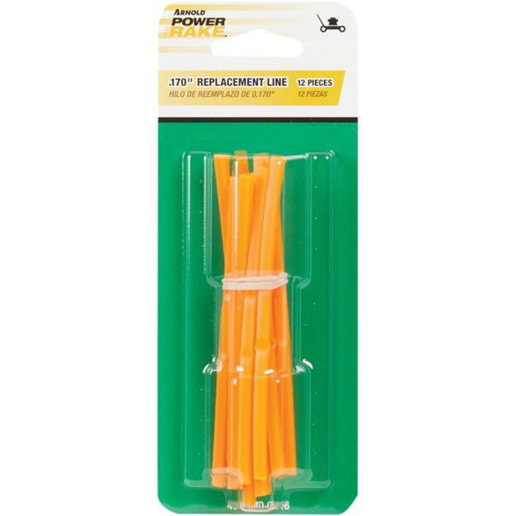 Arnold Power Rake Replacement Pre-cut Trimmer Line - 12 Pk