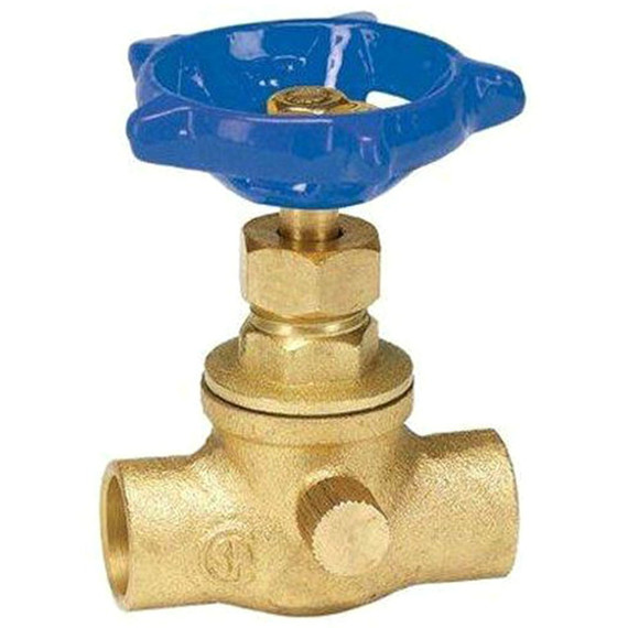 Homewerks Lead-free Brass Stop & Waste Valve - 1/2"