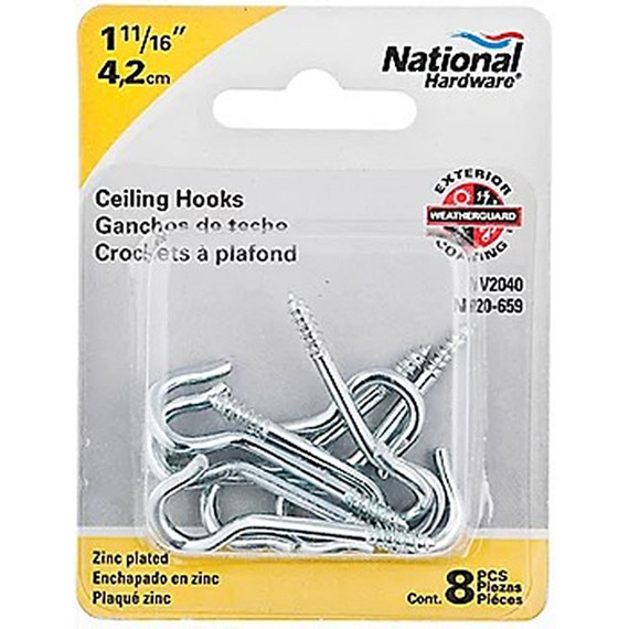 National Hardware Zinc Plated Ceiling Hook