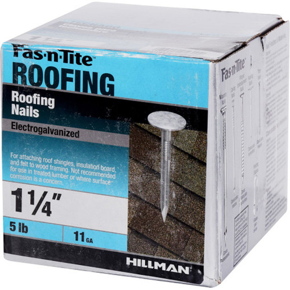 Hillman Fas-n-Tite Electro-Galvanized Roofing Nail - 1-1/4"