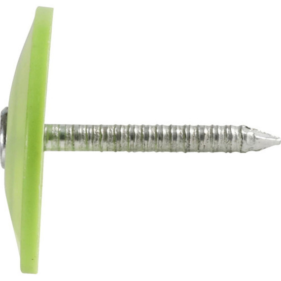 Hillman Electro-Galvanized Plastic Cap Roofing Nail - #12 X 1"