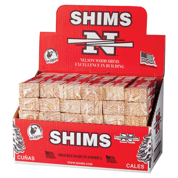 Nelson Wood Shims 8" Wood Shims - 12 pk