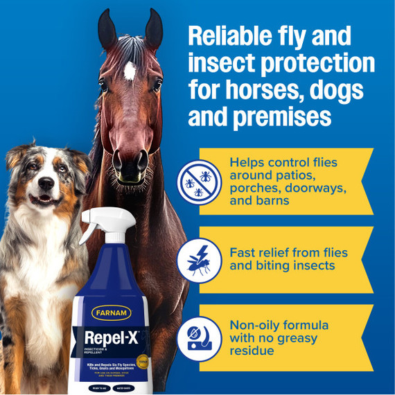 Farnam Repel-X Insecticide & Repellent 32 fl oz Spray