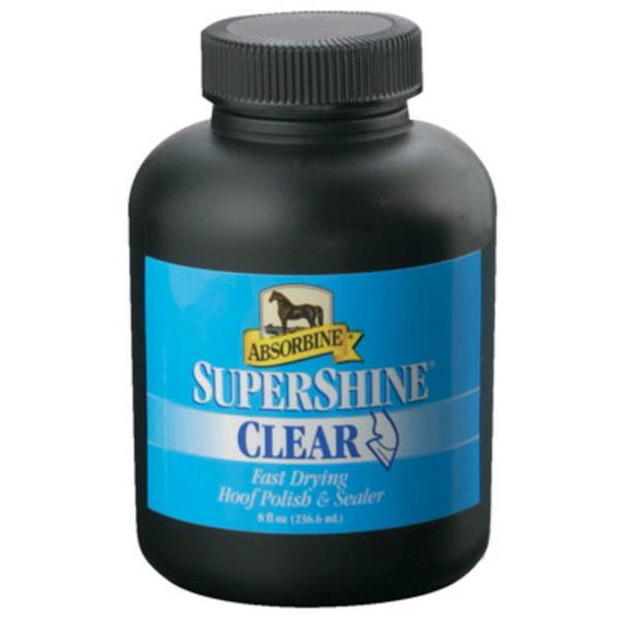Absorbine Supershine Fast-Drying Clear Horse Hoof Polish & Sealer - 8 fl oz