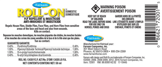 Farnam Roll-On Fly Repellent For Horses - 2 oz