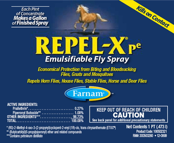 Farnam Repel-x Emulsifiable Fly Spray - 1 pt