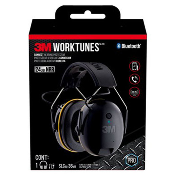 3M Worktunes Bluetooth Technology Wireless Hearing Protector Earmuffs