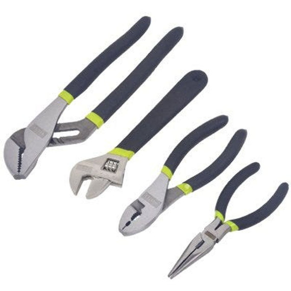 Master Mechanic Plier And Wrench Set - 4 Pcs