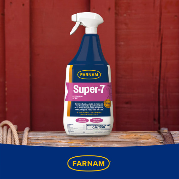 Farnam Equicare Flysect Super-7 Repellent Spray - 1 qt