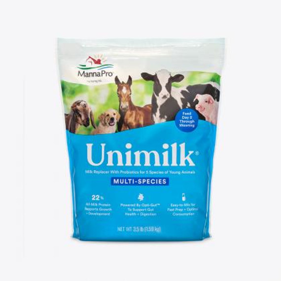 Manna Pro Unimilk Multi-species Milk Replacer with Probiotics - 3.5 lb