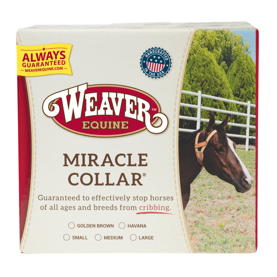 Weaver Equine Leather Miracle Collar - Golden Brown - Medium