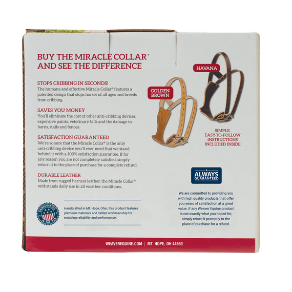 Weaver Equine Leather Miracle Collar - Golden Brown - Medium