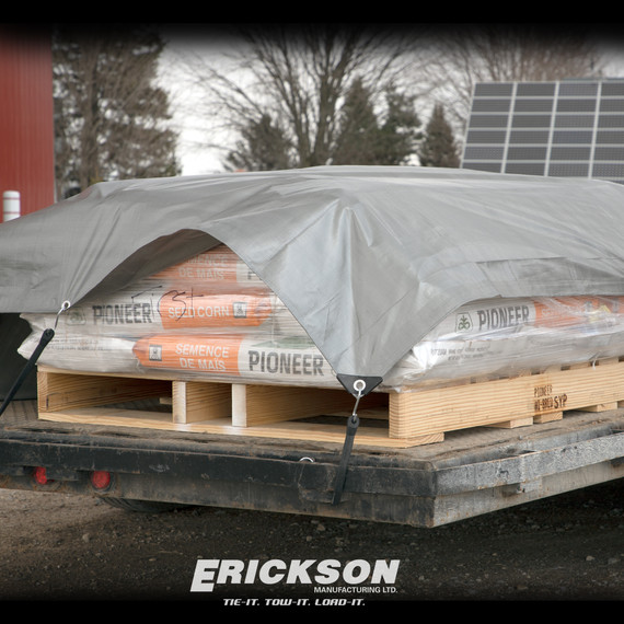 Erickson Heavy Grade Silver Poly Tarp - 16' X 20'