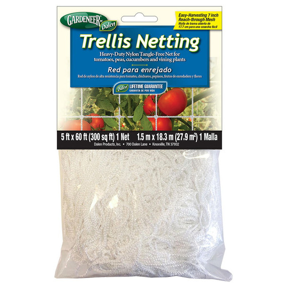 Dalen Trellis Netting For Fruits And Vegetables - 5' X 60'