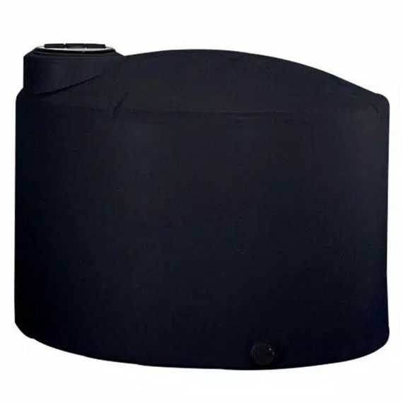 Norwesco Black Vertical Water Storage Tank - 2500 gal