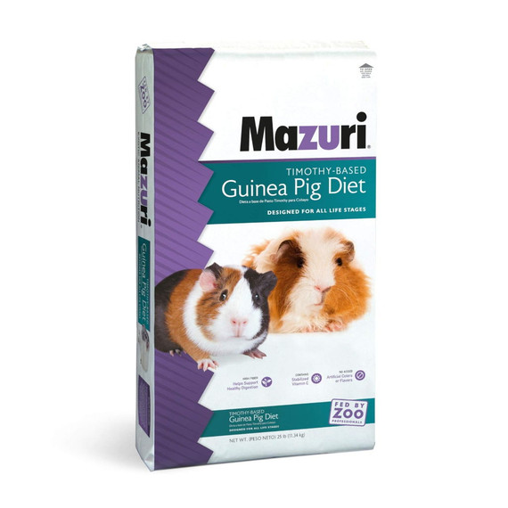 Mazuri Timothy-based All Life Stages Guinea Pig Diet - 25 lb