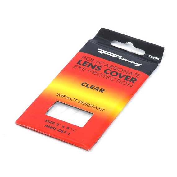 Forney Clear Plastic Cover Lens - 2" X 4-1/4"