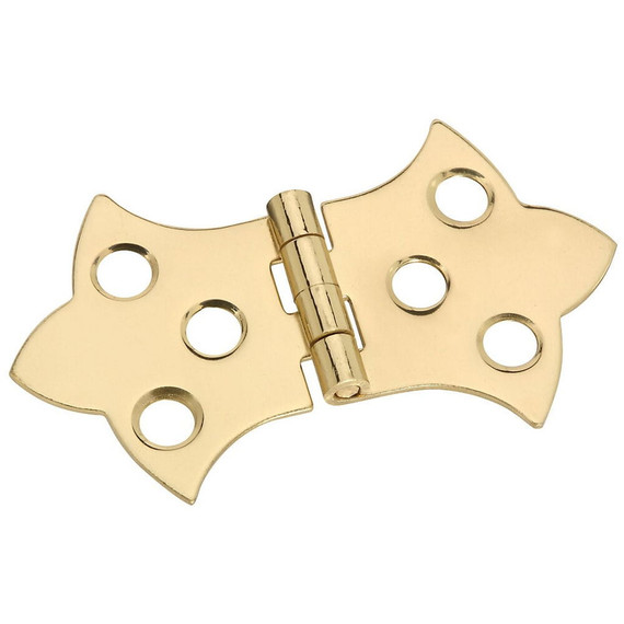 National Hardware Solid Brass Decorative Hinges - 1-5/16" X 2-1/4"