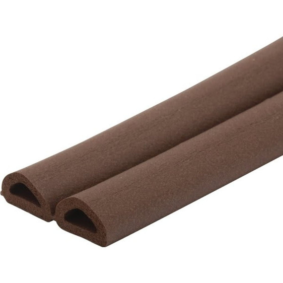 Frost King EPDM Rubber D-Section Weatherseal Brown - 5/16" X 1/4" X 17'