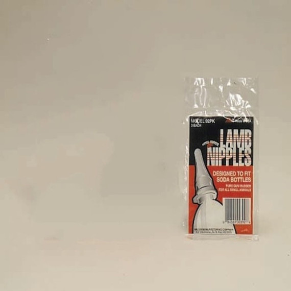 Little Giant Replacement Nipple for Small Animals - 3 pk - Black