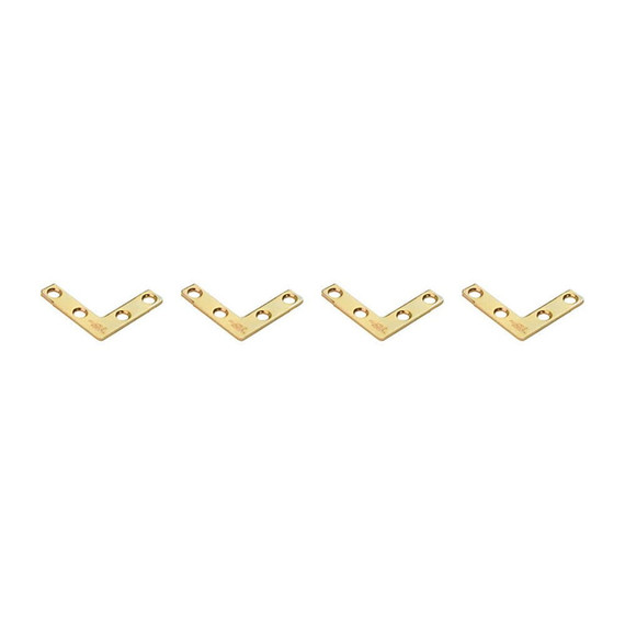 National Hardware Brass Corner Brace - 1-1/2" X 3/8"