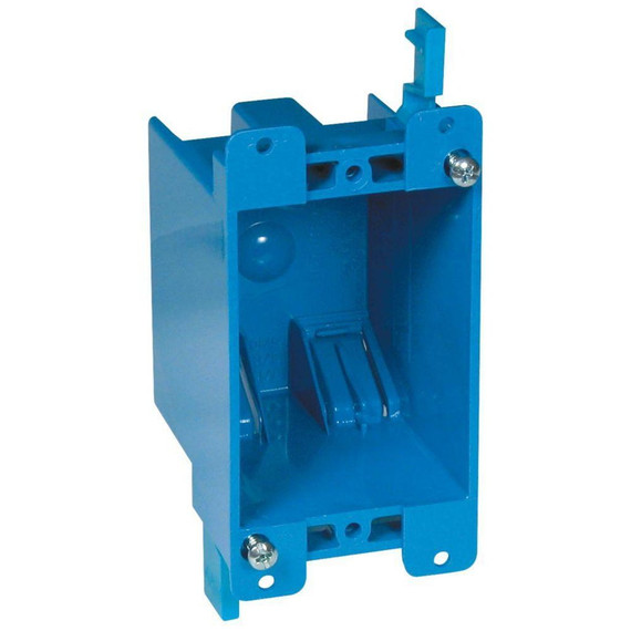 Carlon Pvc Single Gang Old Work Outlet Box - Blue