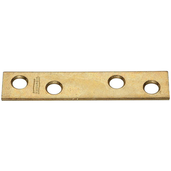 National Hardware Brass Mending Brace - 3" X 5/8"