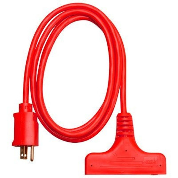 Master Electrician 14/3 Sjtw Red Extension Cord - 6'